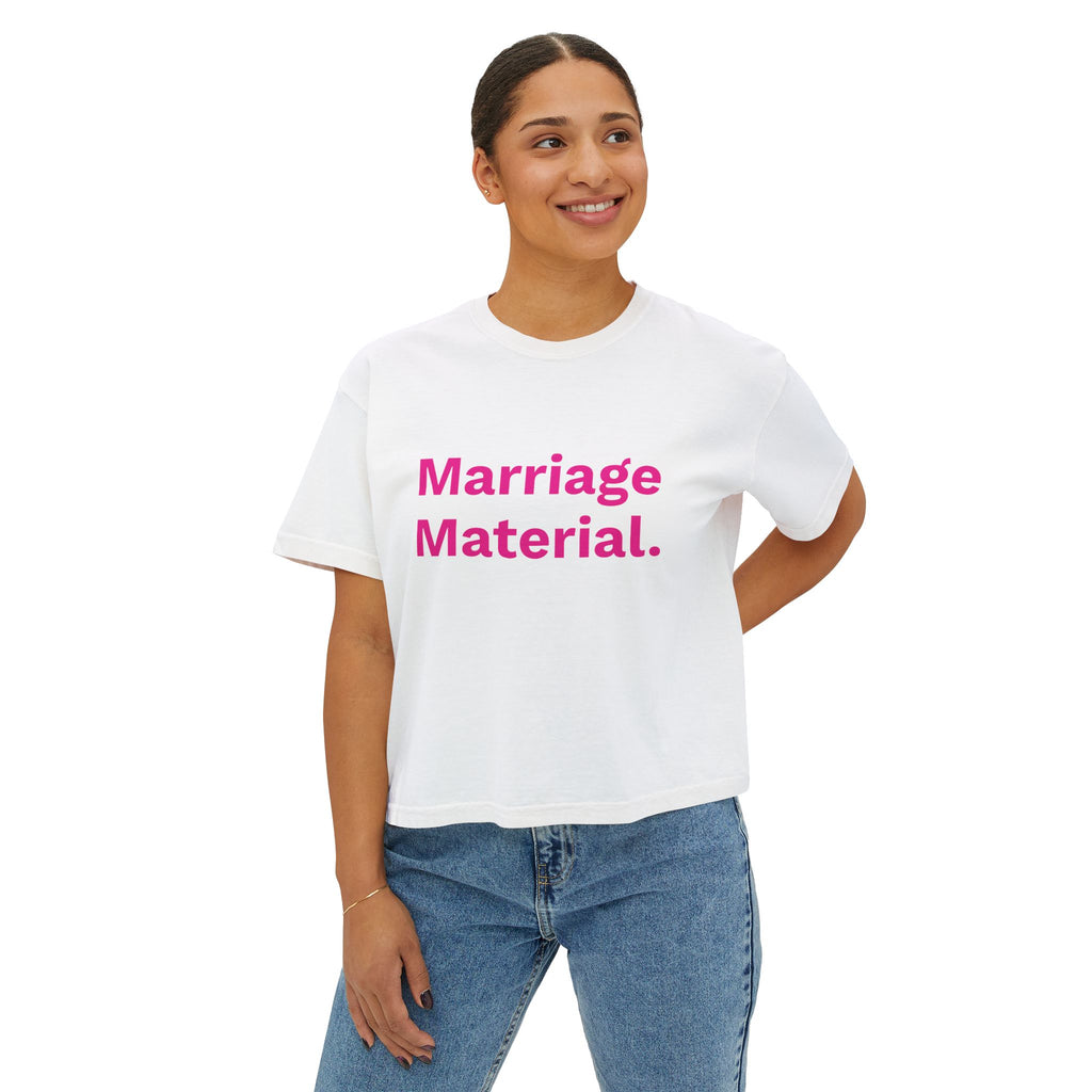 Marriage Material Shirt, Funny Women's Graphic Tee, Bride Gift, Engagement Shirt, Bachelorette Weekend Outfit