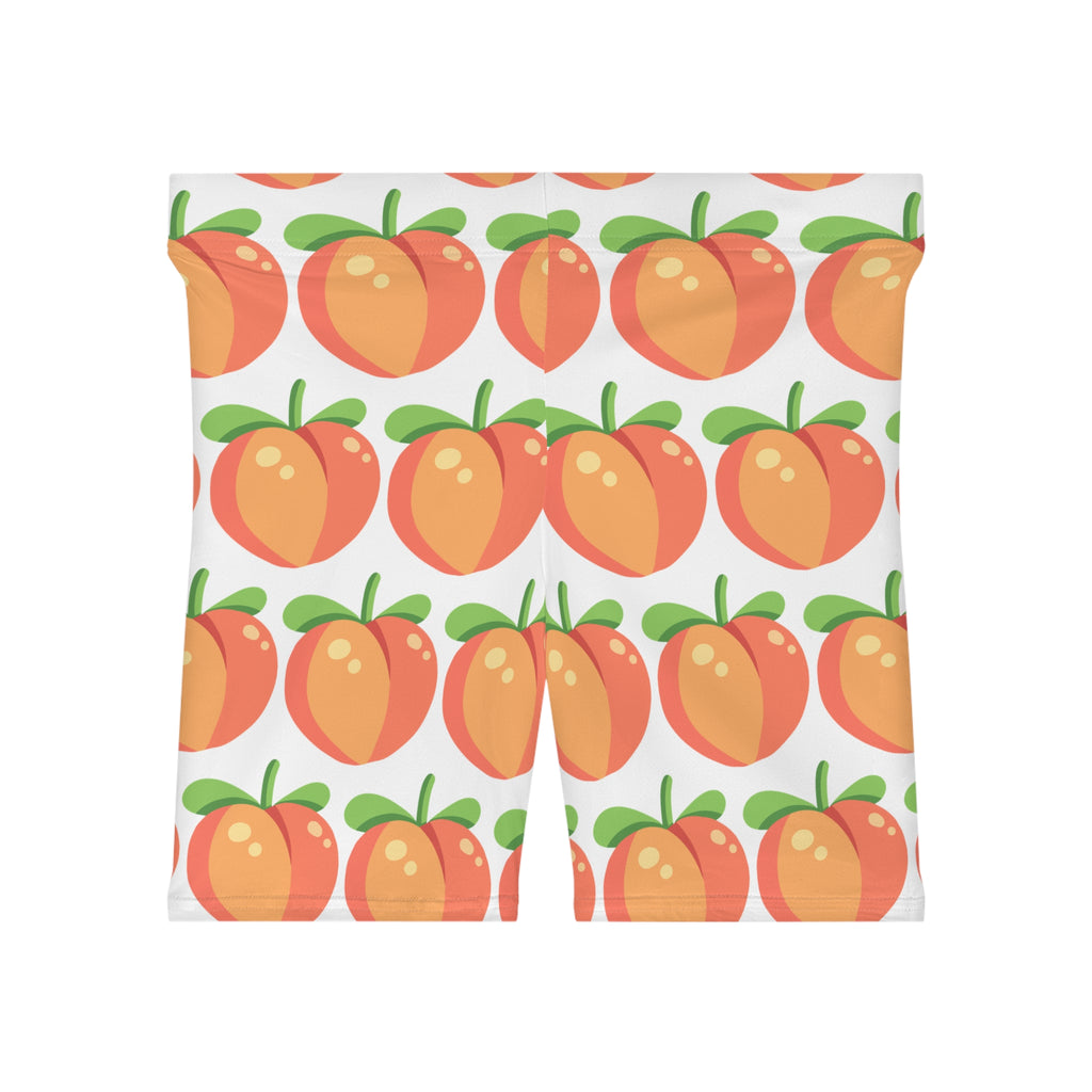 Peach Pattern Women's Biker Shorts