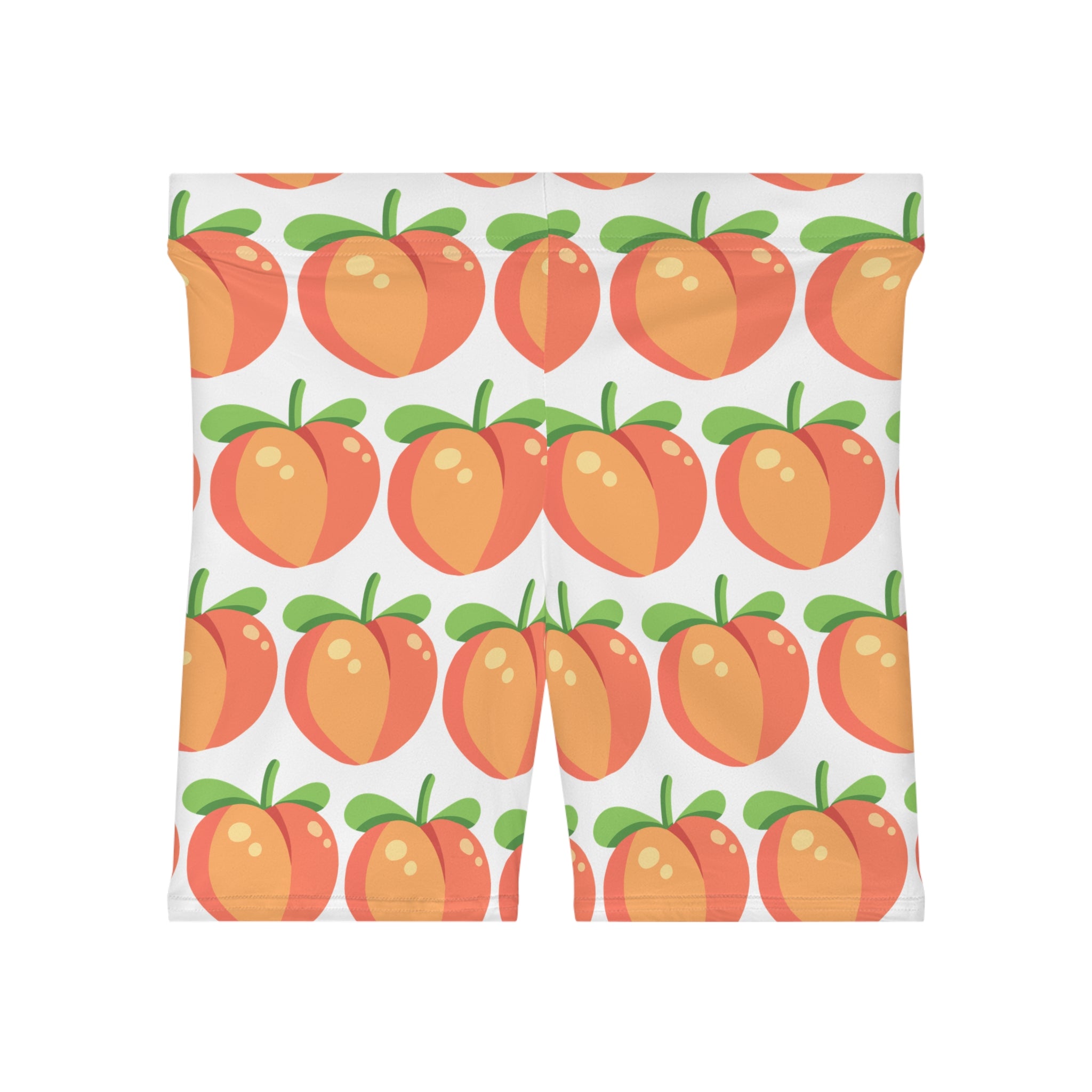 Peach Pattern Women's Biker Shorts