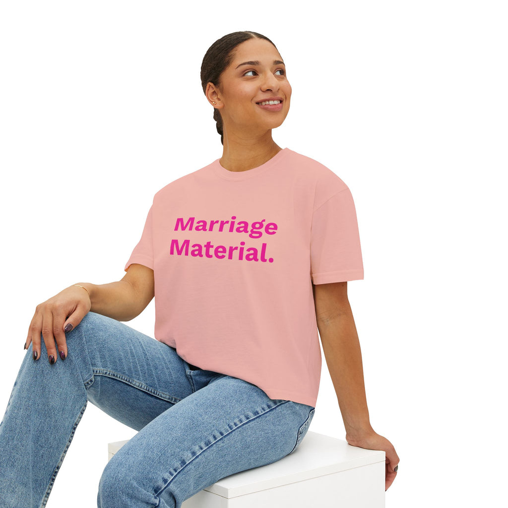 Marriage Material Shirt, Funny Women's Graphic Tee, Bride Gift, Engagement Shirt, Bachelorette Weekend Outfit