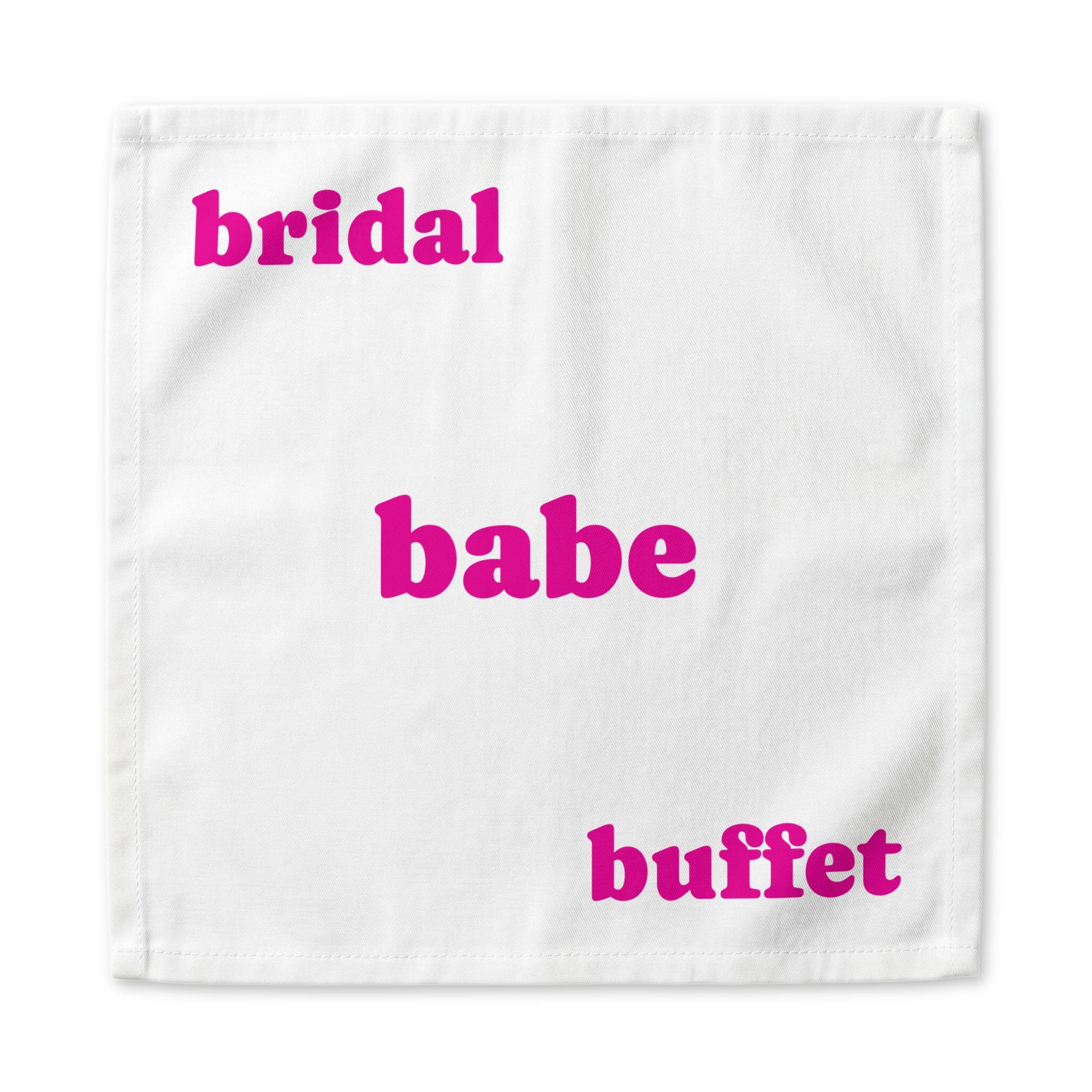 Bridal Babe Bachelorette Party Bridal Shower Cocktail Napkin
