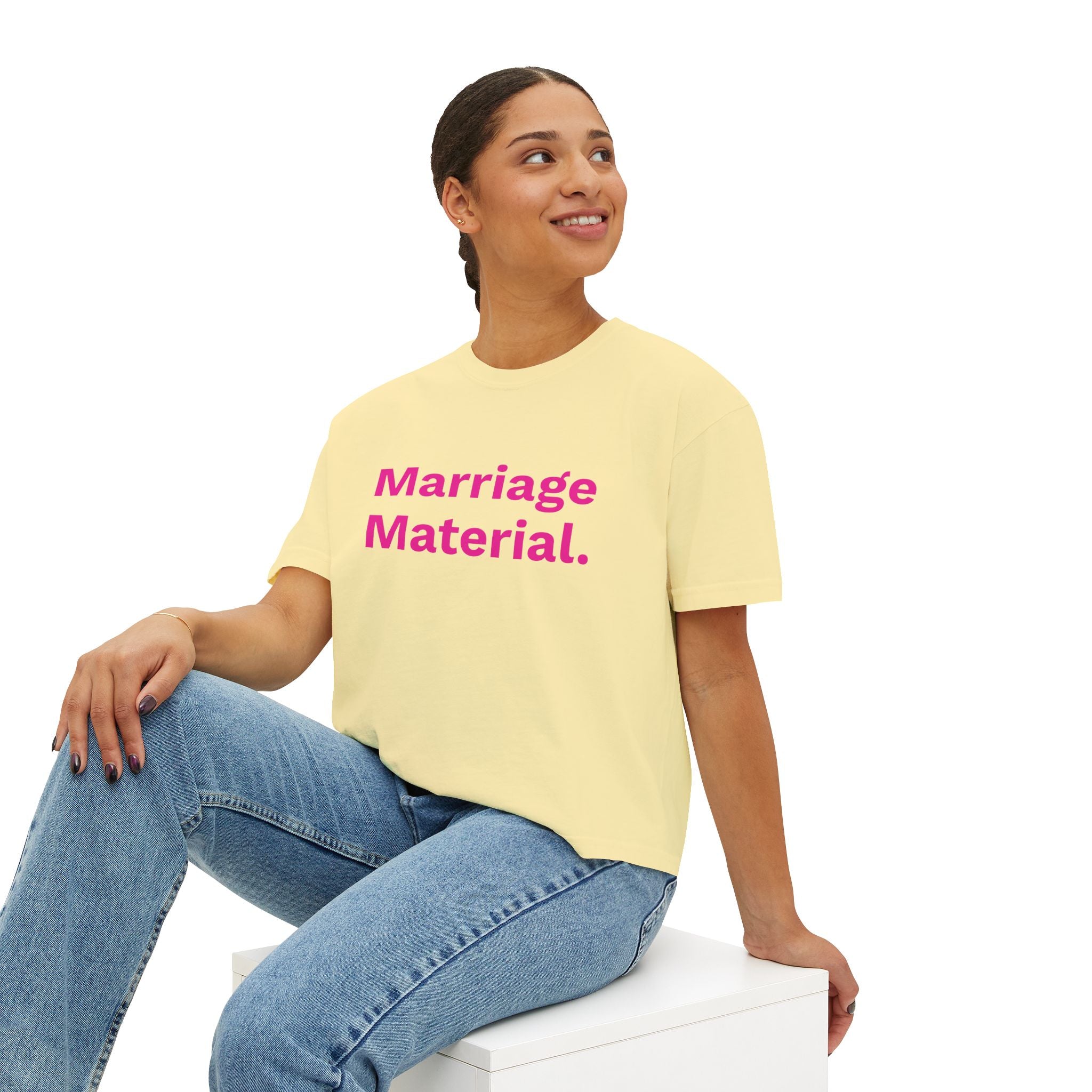 Marriage Material Shirt, Funny Women's Graphic Tee, Bride Gift, Engagement Shirt, Bachelorette Weekend Outfit