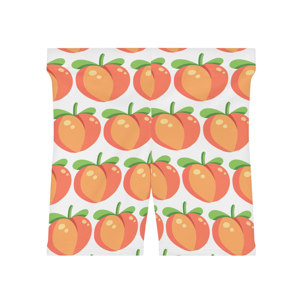 Peach Pattern Women's Biker Shorts