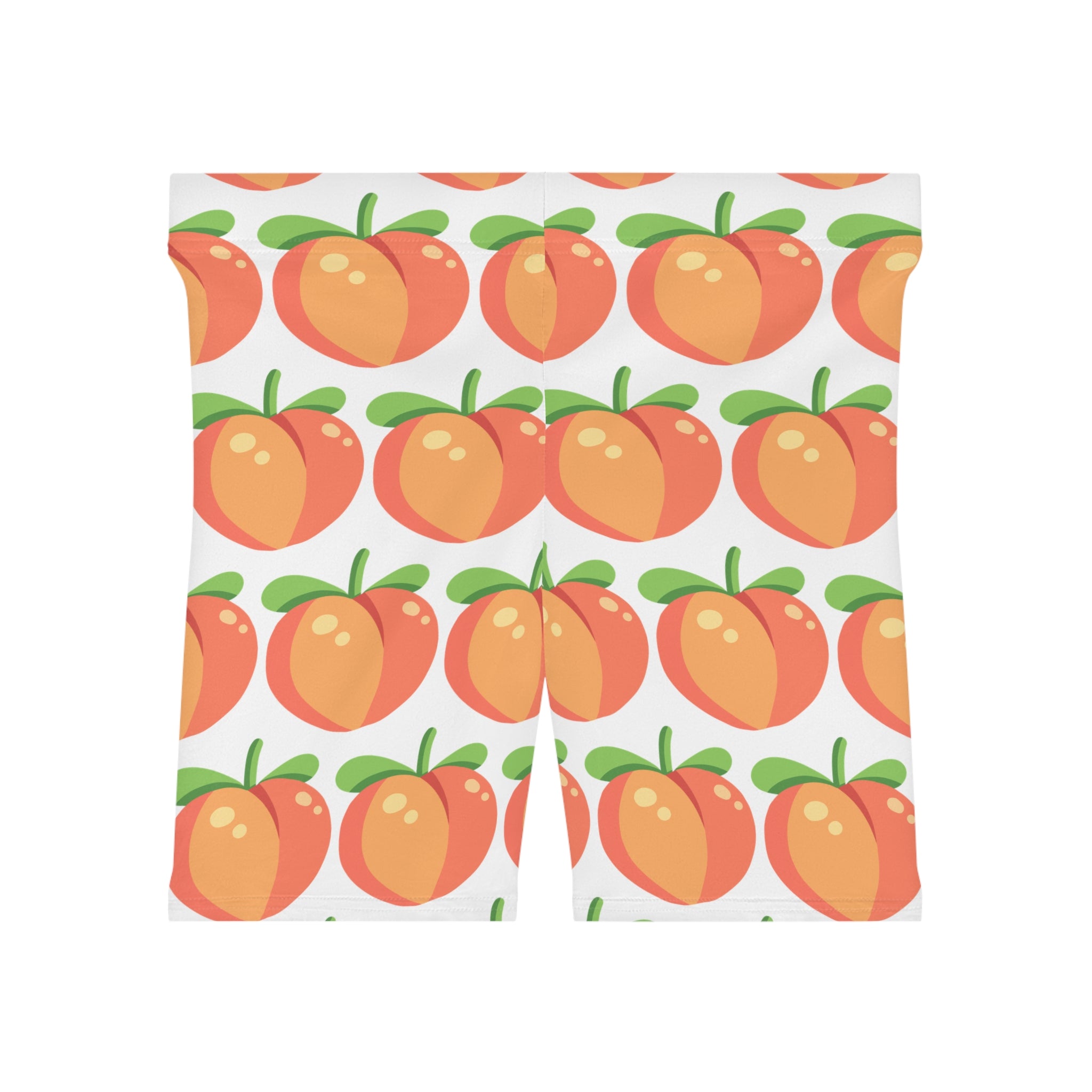 Peach Pattern Women's Biker Shorts