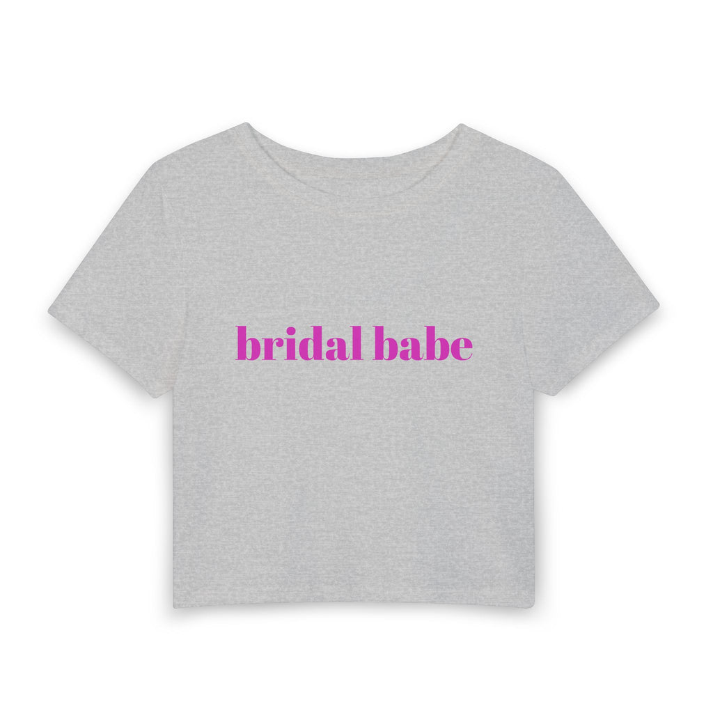 Bridal Babe Bachelorette Party Bride Tribe Crop Top