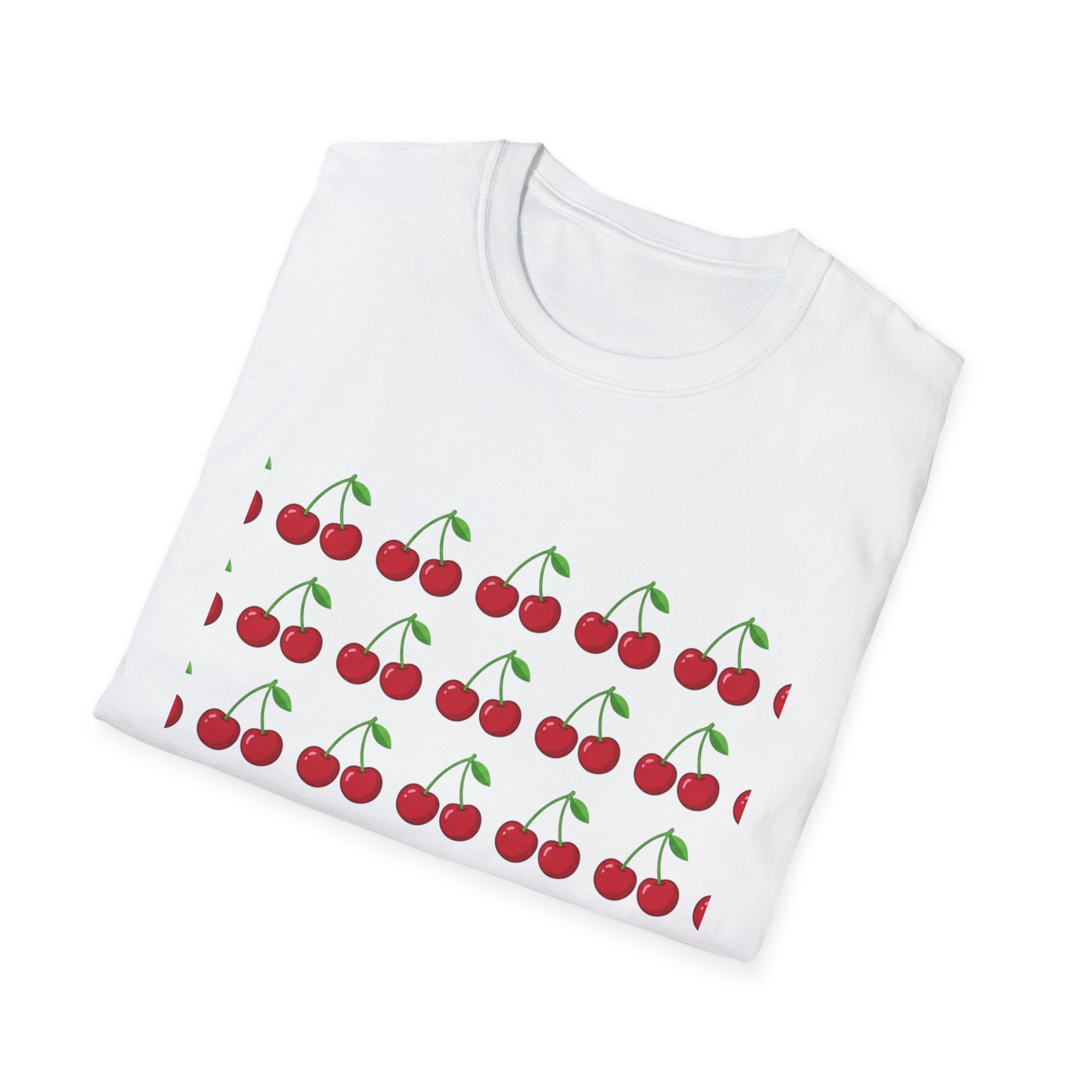 Cherry Pattern T-Shirt — "cherry picked" Graphic Tee