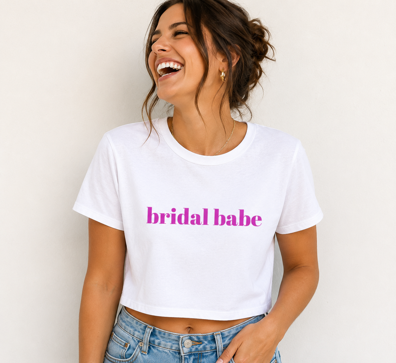 Bridal Babe Bachelorette Party Bride Tribe Crop Top