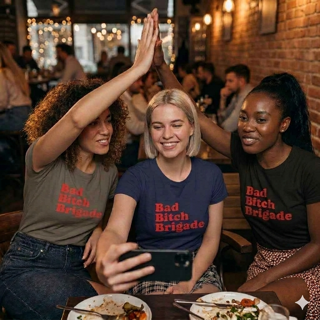 Bad Bitch Brigade Bachelorette Party Weekend Trip Empowerment T-Shirt