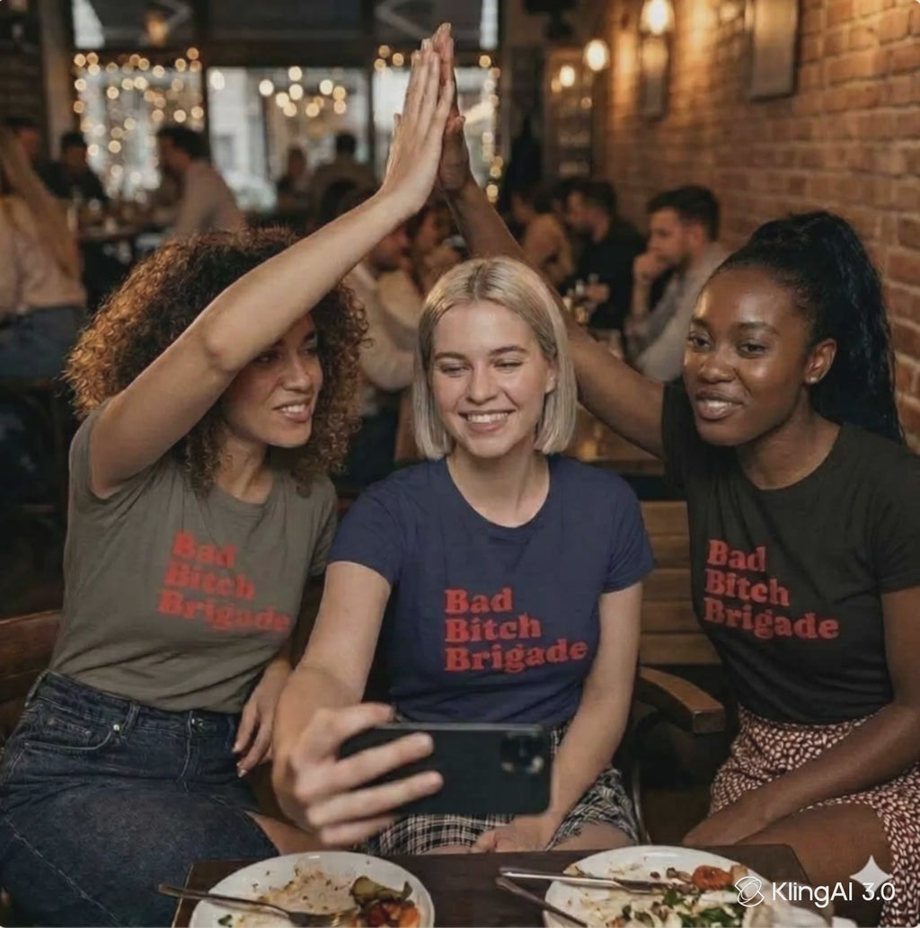 Bad Bitch Brigade Bachelorette Party Weekend Trip Empowerment T-Shirt